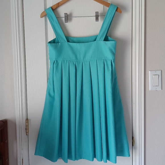KARTA Turquoise Mini Cocktail Dress Baby Doll Sz M - Picture 11 of 15